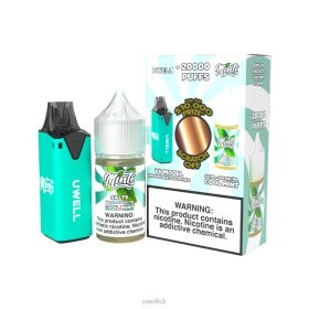 UWELL V6 jednorazový prístroj + tatinská para 30ml džús - collab zväzok clr: azúrová/flv: studená mäta 50 mg 8VH2210 UWELL Online Shop