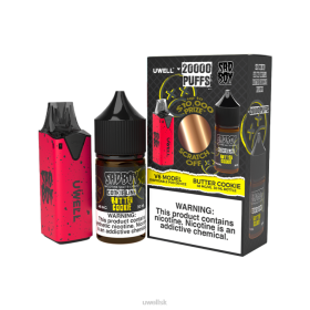 UWELL V6 jednorazový prístroj + tatinská para 30ml džús - collab zväzok clr: červená/flv: maslová sušienka 48 mg 8VH2212 UWELL Slovensko