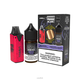 UWELL V6 jednorazový prístroj + tatinská para 30ml džús - collab zväzok clr: červená/flv: slzy jednorožca 48 mg 8VH2214 UWELL Disposable Vape