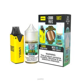 UWELL V6 jednorazový prístroj + tatinská para 30ml džús - collab zväzok clr: žltá/flv: arktická chladivá mäta 50 mg 8VH2215 UWELL Vape Price