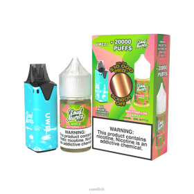 UWELL V6 jednorazový prístroj + tatinská para 30ml džús - collab zväzok clr: modrá/flv: vodný melón jablko 50 mg 8VH2205 UWELL Vape Price